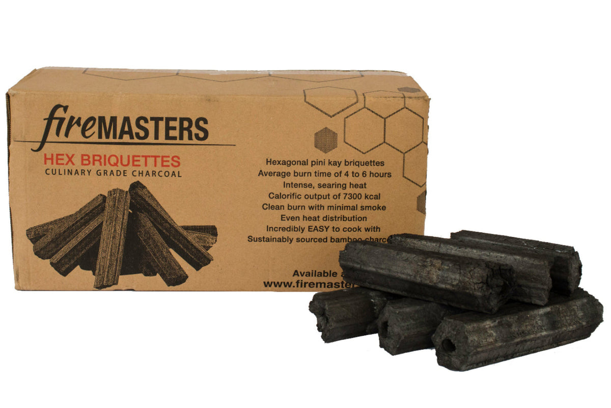 Premium Hex Briquettes 10kg Michelin Star Chef Quality Smokeless