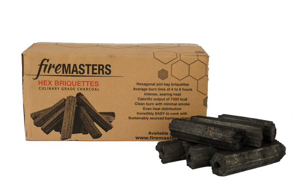 premium-grade charcoal briquettes